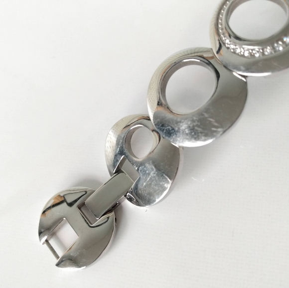 SOLD Ladies Silver Tone Seksy Sekonda Black Face Crystal  Dial Watch - Picture 5 of 14